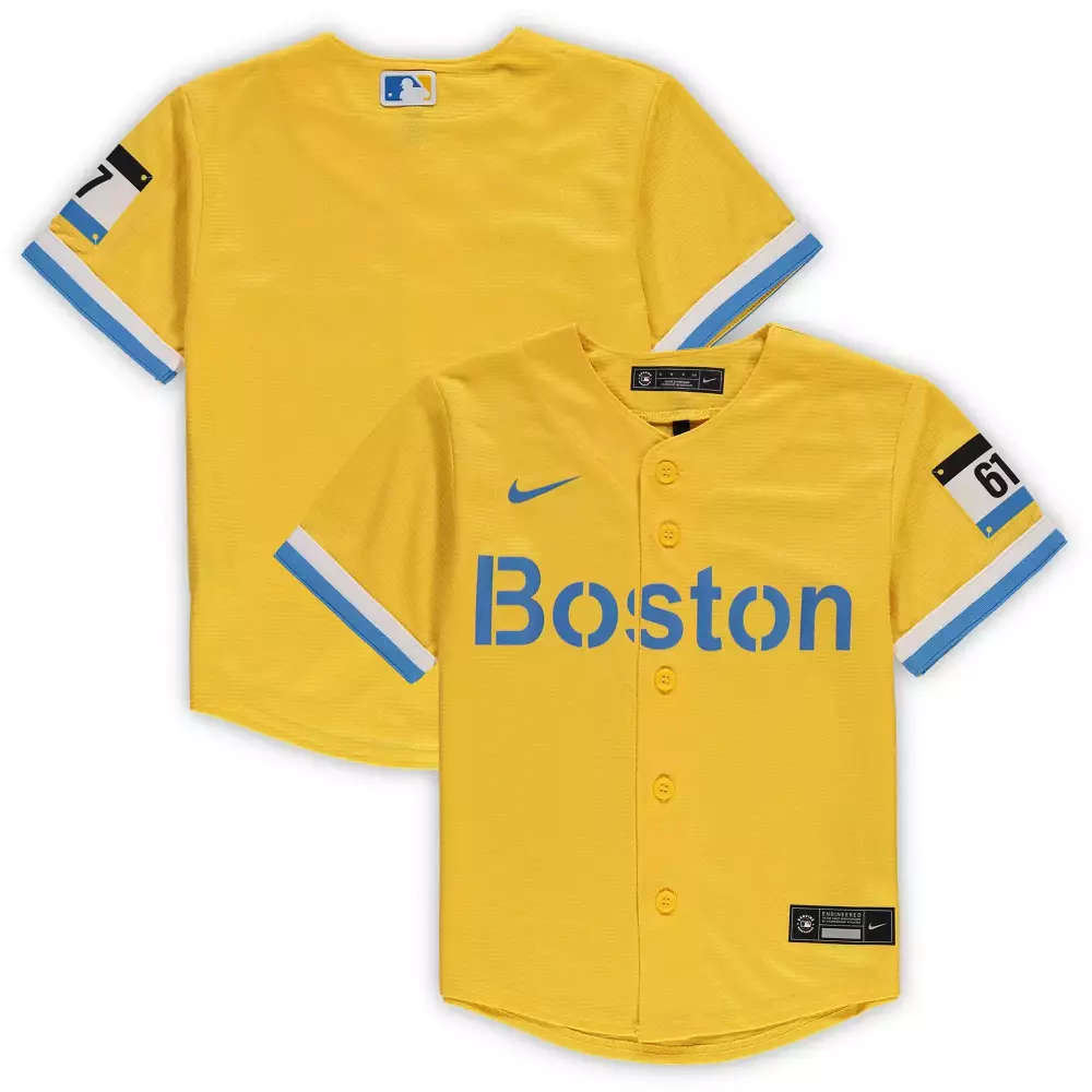 boston yellow jersey 67 2023 men s nike all stitched vapor jersey with patch