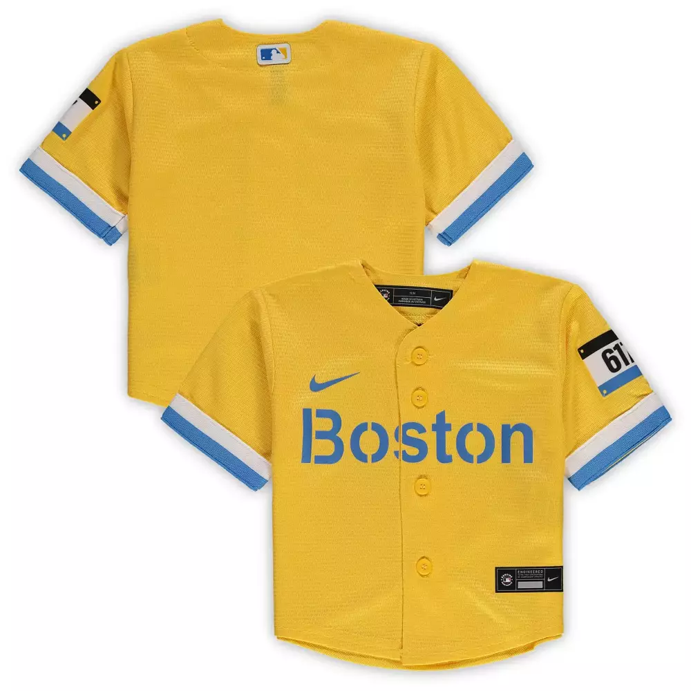 boston yellow nike all stitched vapor jersey 2023 men s 00 custom edition 617 patch