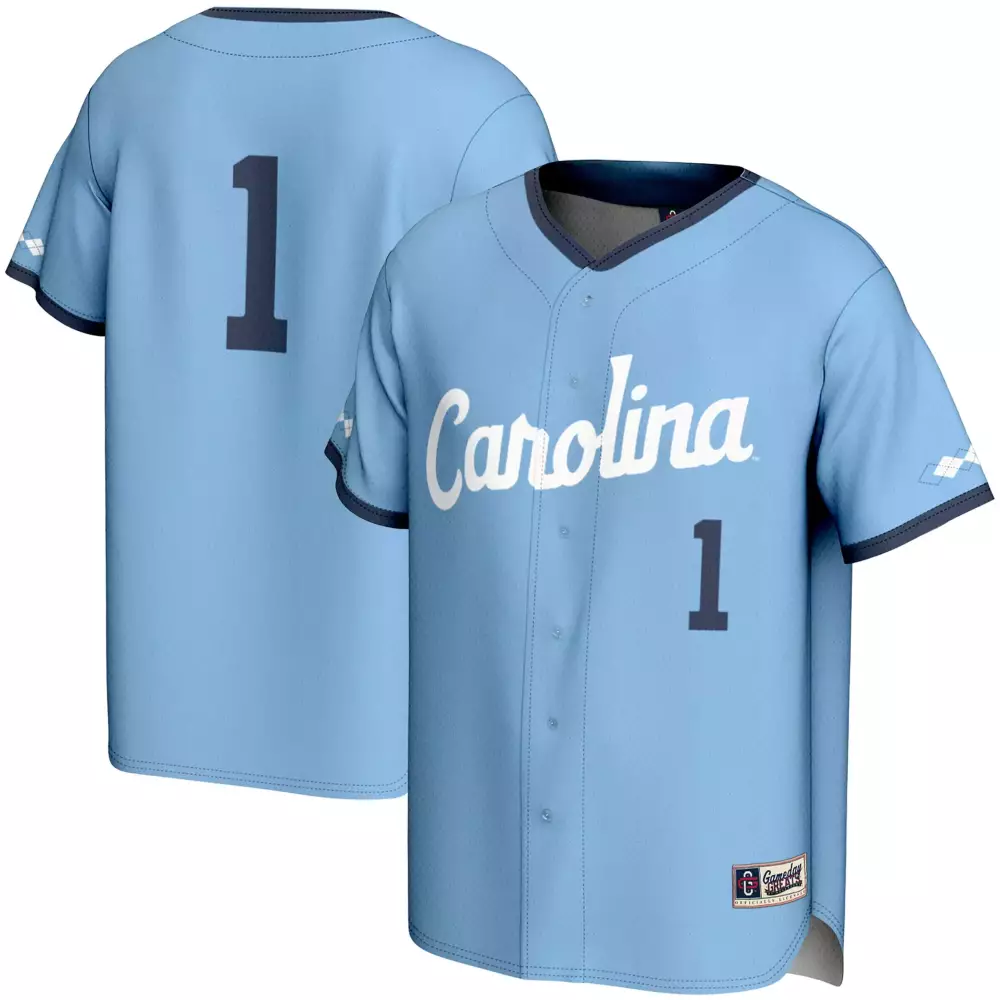 carolina blue jersey 1 custom team jersey 2023 men s all stitched vapor jersey