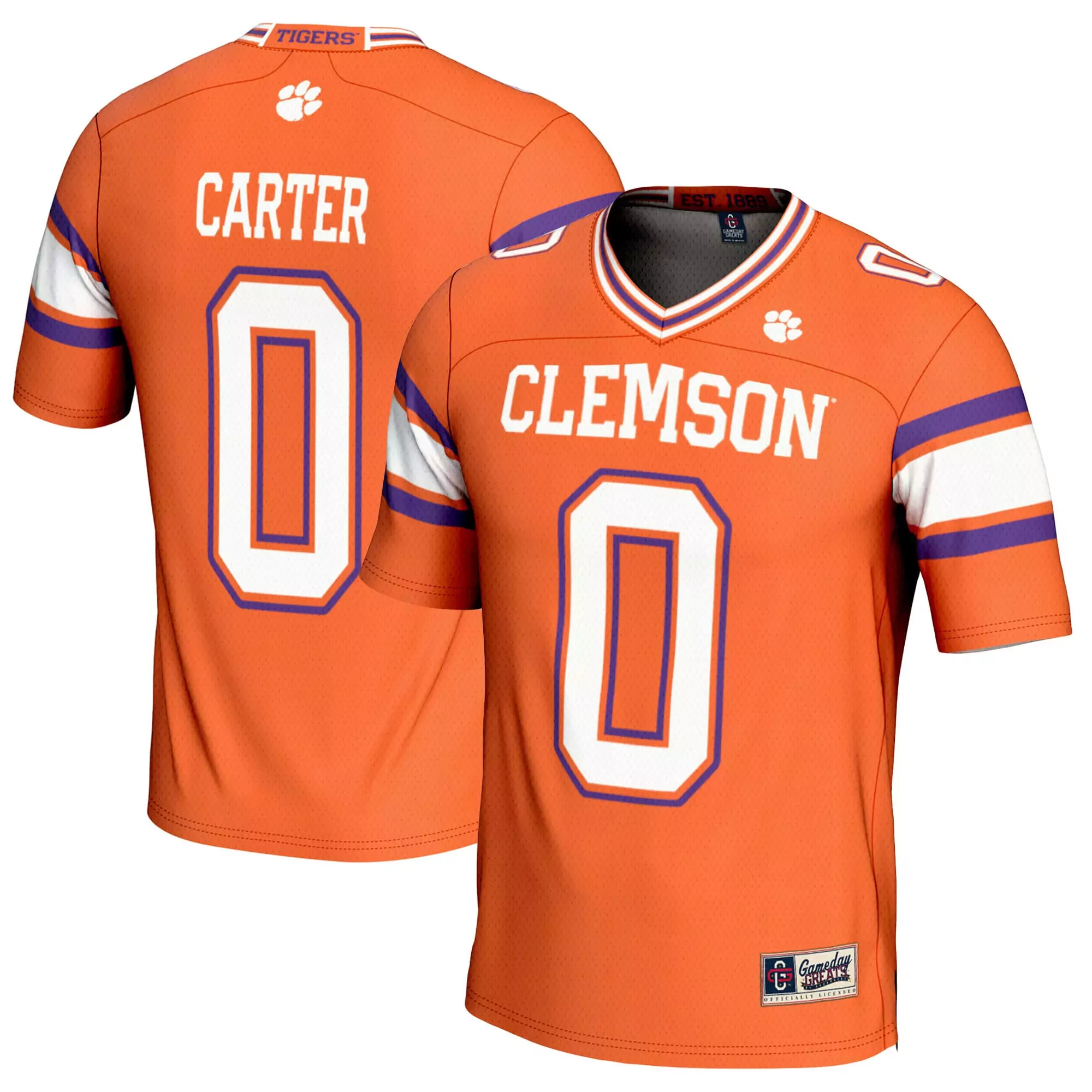 cade klubnik clemson tigers gameday greats youth nil player football jersey purple