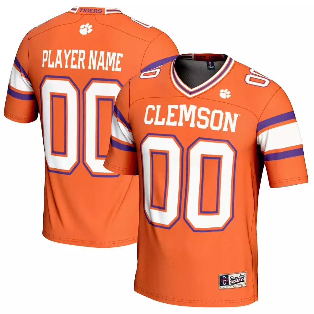 clemson tigers custom jersey 00 orange 2023 men s all stitched vapor jersey 4