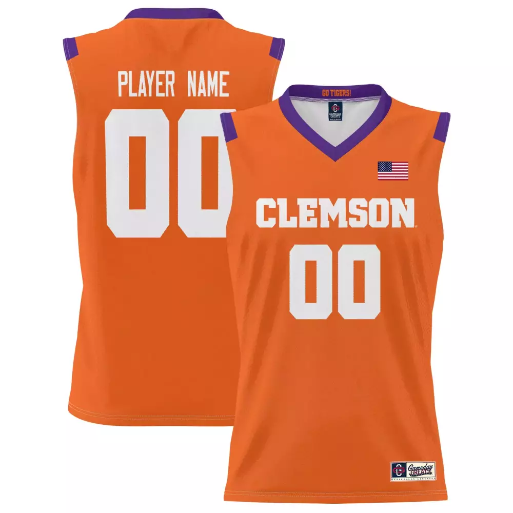 clemson tigers custom jersey 00 orange 2023 men s all stitched vapor jersey 4