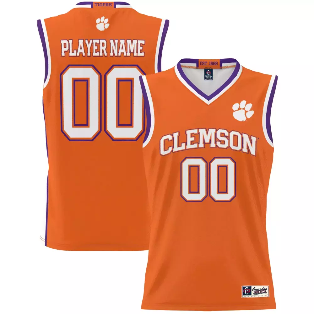 clemson tigers custom jersey 00 orange 2023 men s all stitched vapor jersey 4