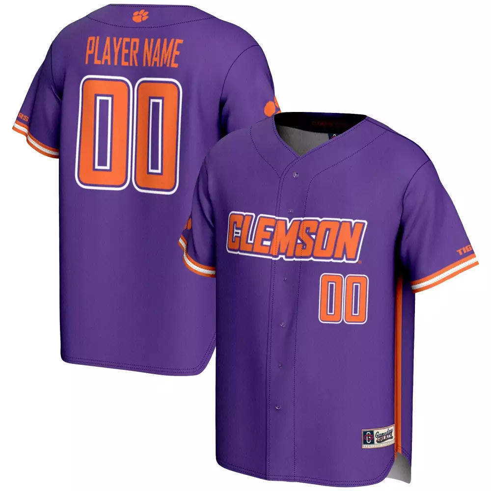 clemson tigers custom jersey 00 purple 2023 men s all stitched vapor jersey 2