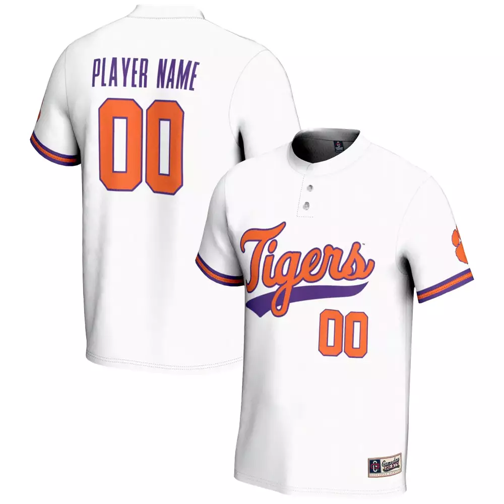 clemson tigers custom jersey 00 white 2023 men s all stitched vapor jersey with usa patch 1