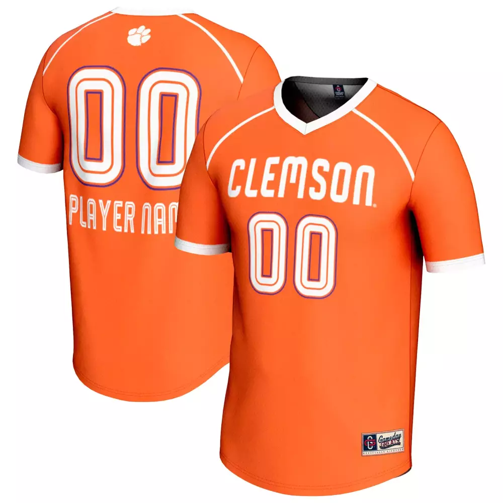 clemson tigers custom orange jersey 00 player name 2023 men s all stitched vapor jersey