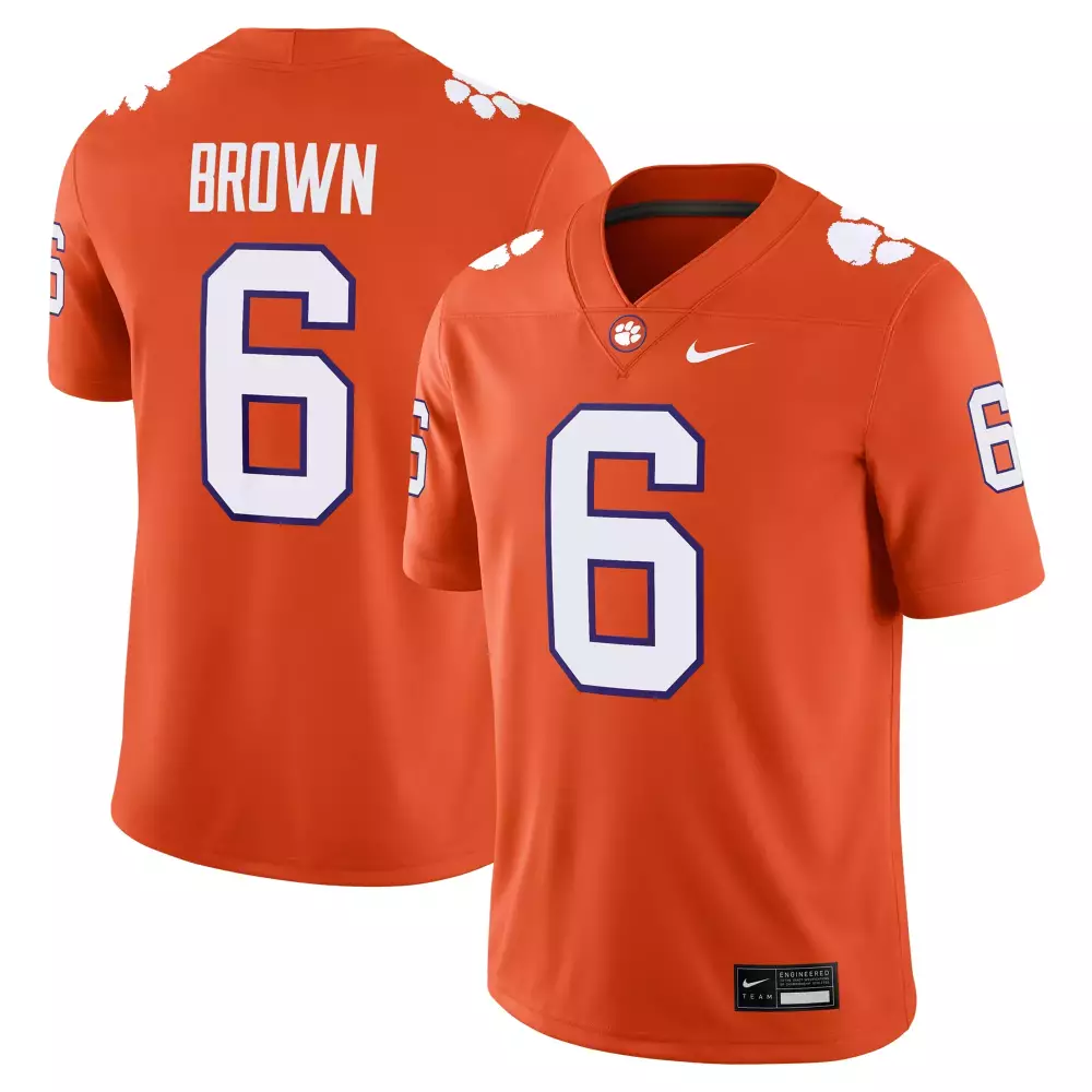 clemson tigers nike klubnik 2 orange 2023 men s all stitched vapor jersey quality edition