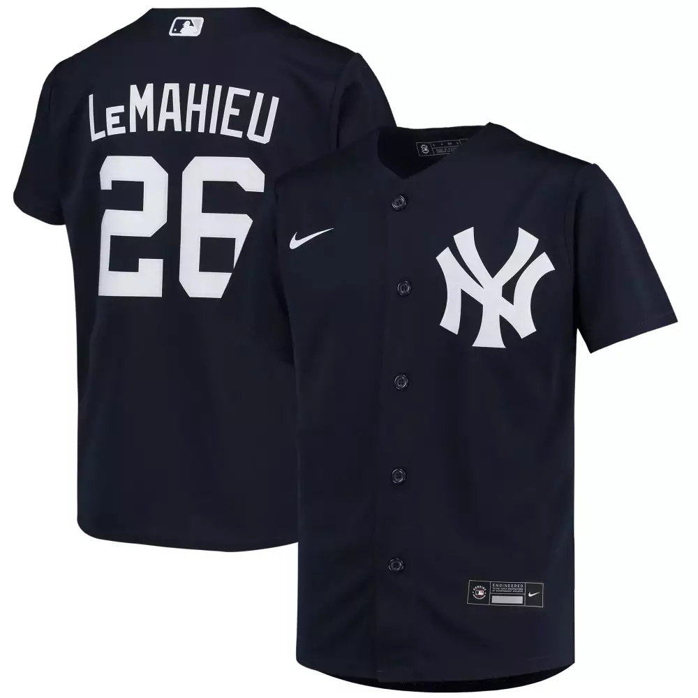 dj lemahieu 26 new york yankees 2023 men s nike all stitched vapor jersey navy blue