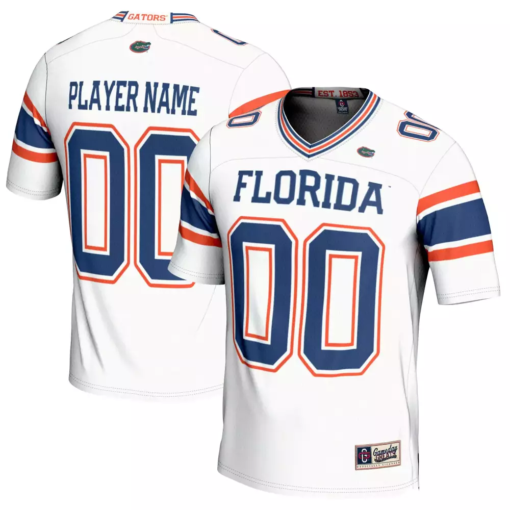 Florida Gators 1 Custom Stitched Vapor Jersey 2023 | Orange | Replica Fan Gear for Men, Women & Youth