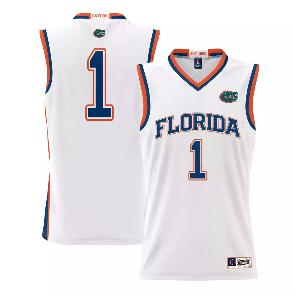 Florida Gators 2023 Men's All Stitched Vapor Jersey | White, Orange & Blue Custom Edition | Replica Fan Gear | For Men, Women & Youth