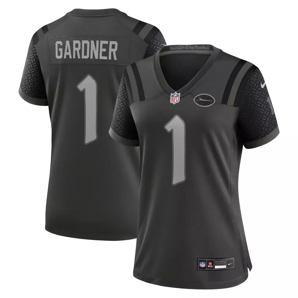 gardner 1 gotham city football 2023 women s all stitched vapor jersey black limited edition