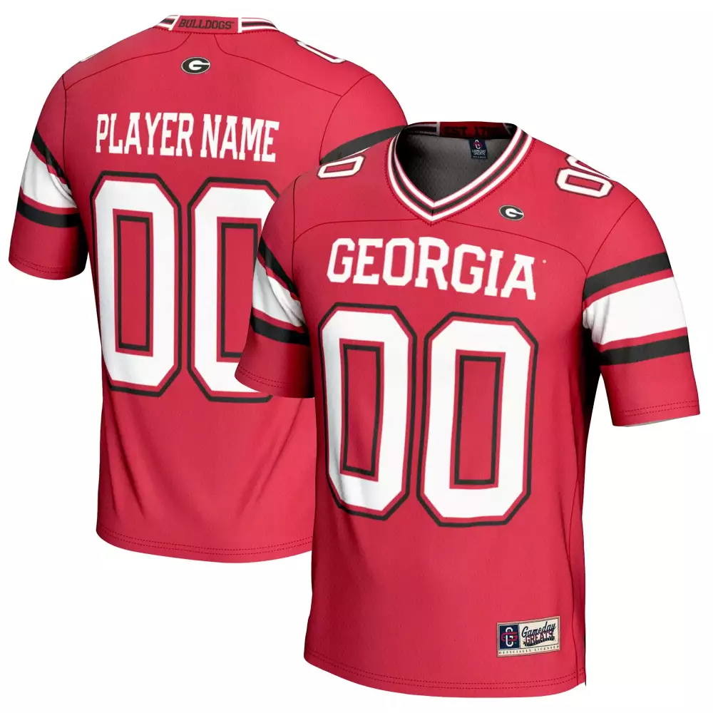 Georgia Bulldogs Checkerboard Custom Jersey | Red Stitched | Limited Edition Fan Gear for Men, Women & Youth
