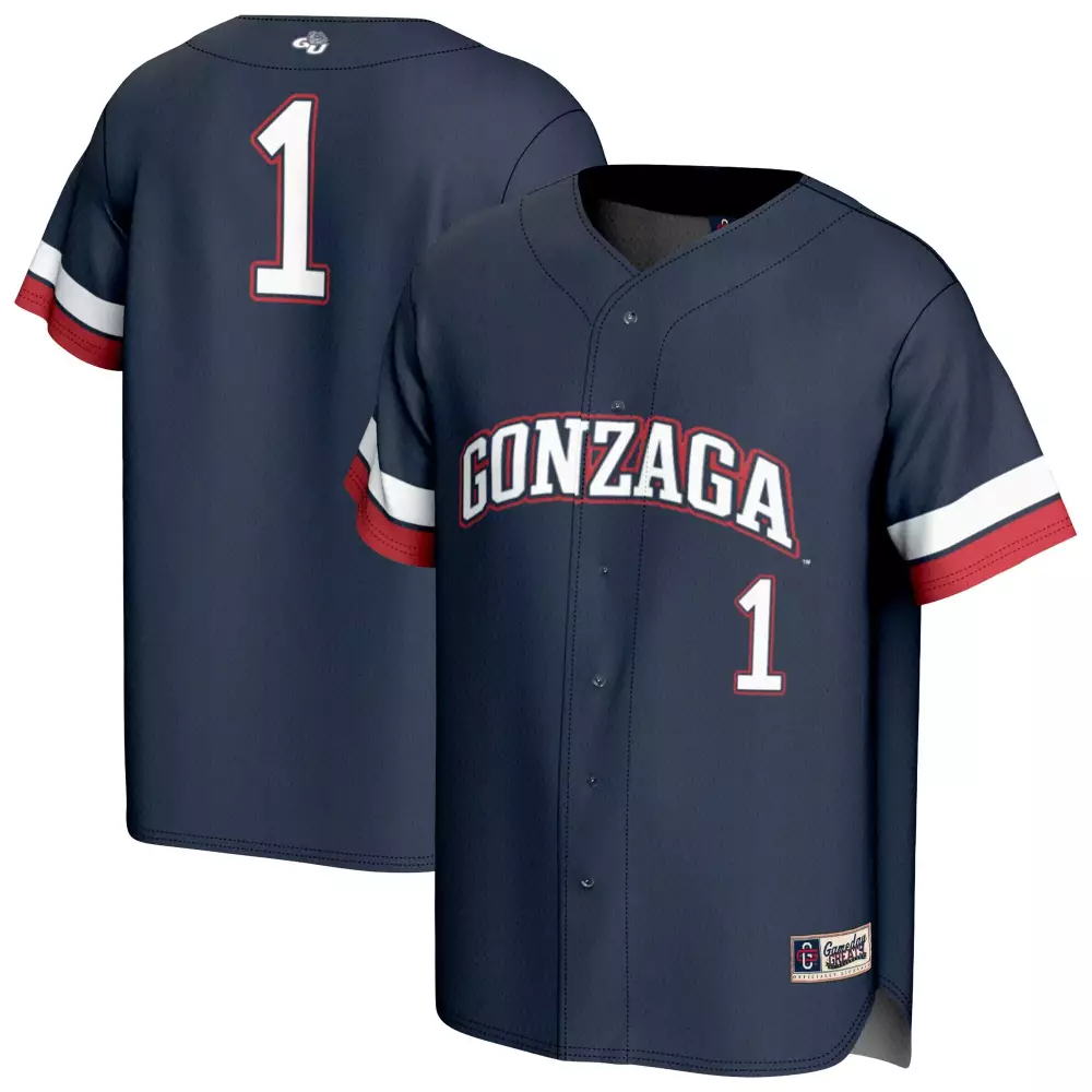 gonzaga bulldogs 1 men s 2023 navy all stitched vapor jersey