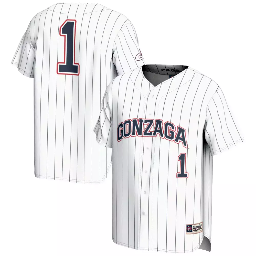 gonzaga bulldogs gameday greats youth nil pick a player lightweight baseball jersey navy