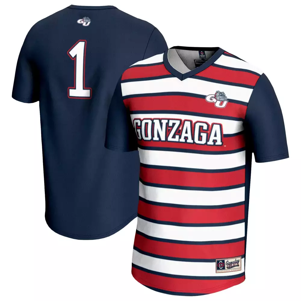 gonzaga bulldogs gameday greats youth nil pick a player lightweight baseball jersey navy