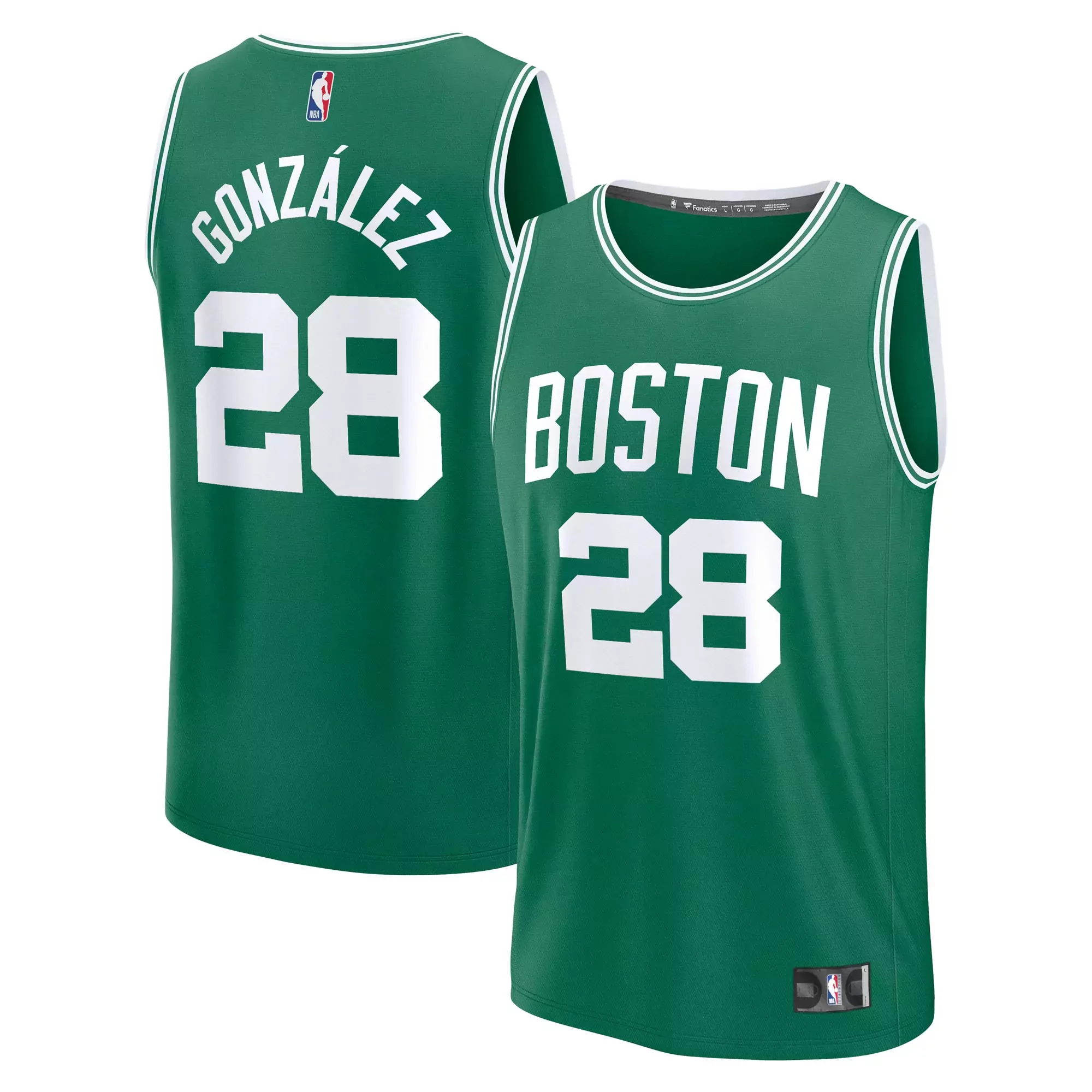 derrick white boston celtics fanatics fast break replica player jersey icon edition kelly green
