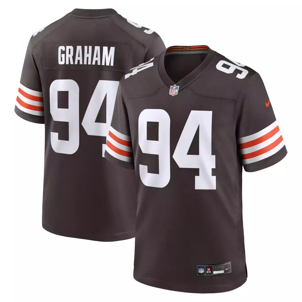 Giovani Brown 32 Men's Black Vapor Jersey | Cleveland Browns 2023 Home Edition | All Stitched Fan Gear | For Men, Women & Youth