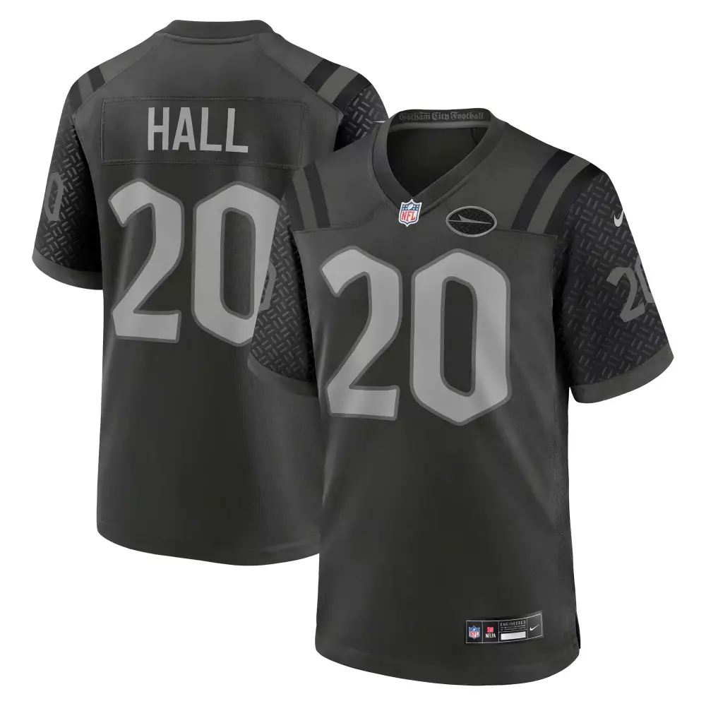 hall 20 gotham city football 2023 men s all stitched vapor jersey black edition