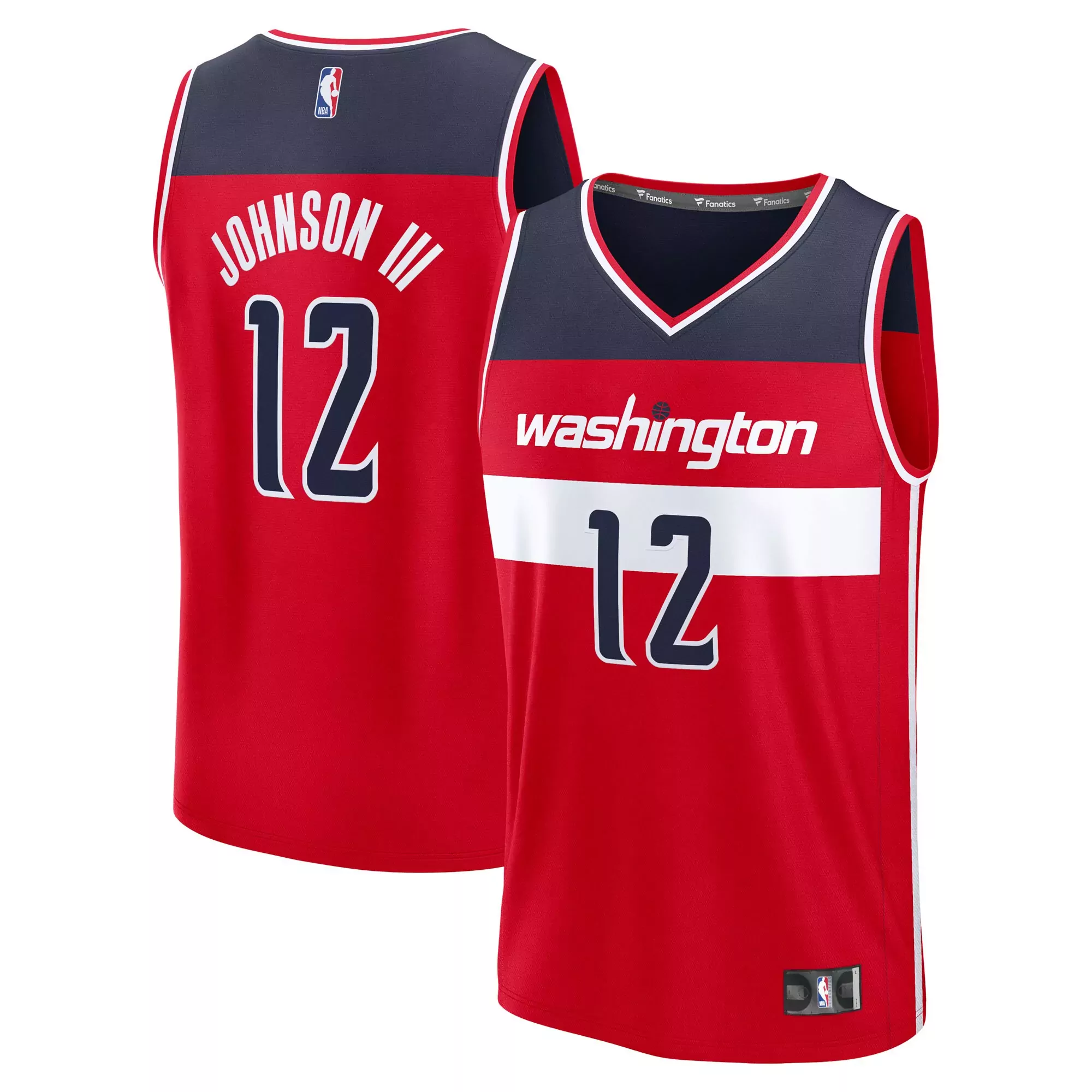 johnny davis washington wizards fanatics youth fast break replica jersey icon edition red