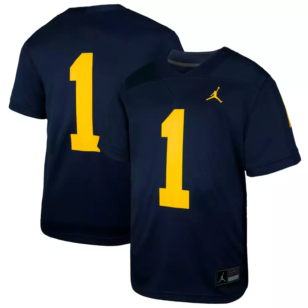 Johnson 2 Michigan Wolverines Navy Jersey | 2024 National Champions All Stitched | Limited Edition Fan Gear for Men, Women & Youth
