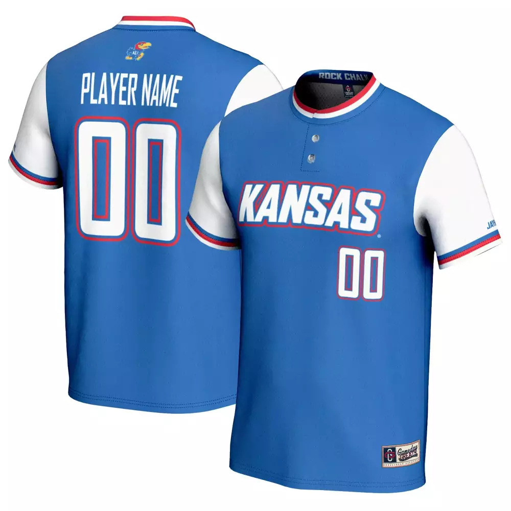 Kansas Blue 00 Stitched Vapor Jersey | 2023 Men's Game Day Edition | Fan Gear for All | For Men, Women & Youth