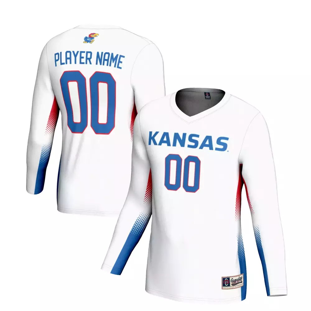 kansas white all stitched vapor jersey 2023 player name 00 men s team edition