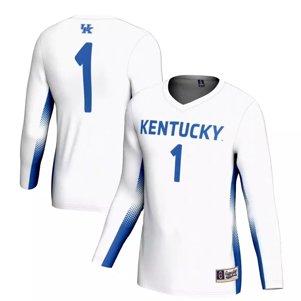 kentucky wildcats 1 custom jersey 2023 men s all stitched vapor jersey blue