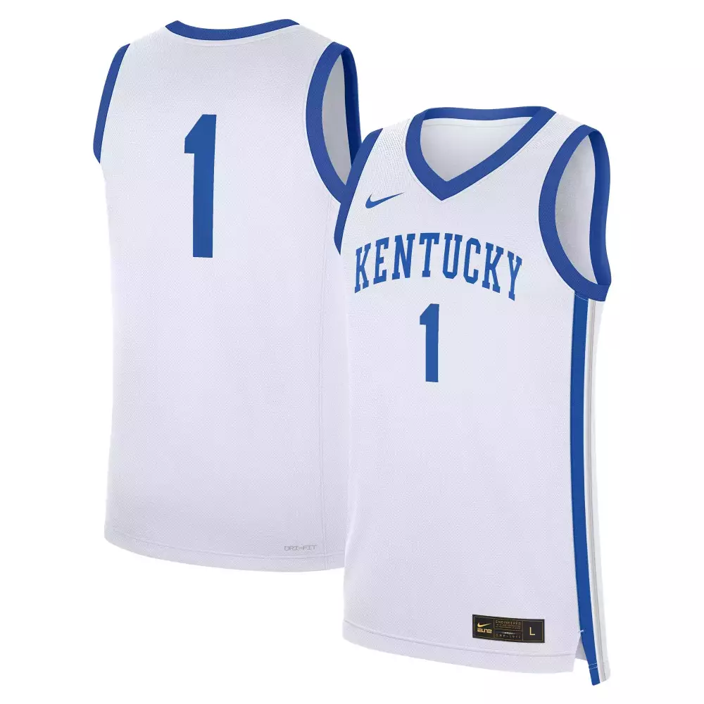 kentucky wildcats 1 men s 2023 blue all stitched vapor jersey quality edition