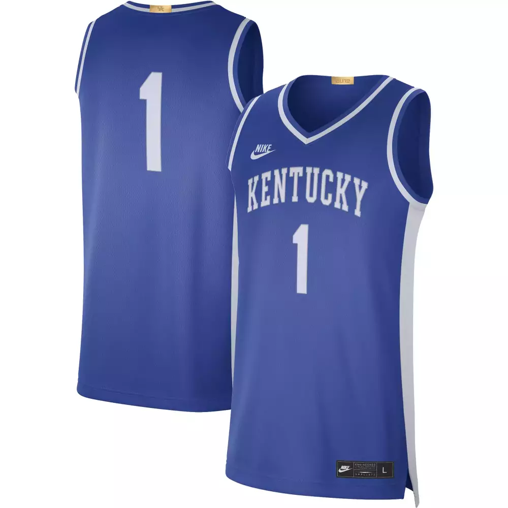 kentucky wildcats 1 men s 2023 blue all stitched vapor jersey quality edition
