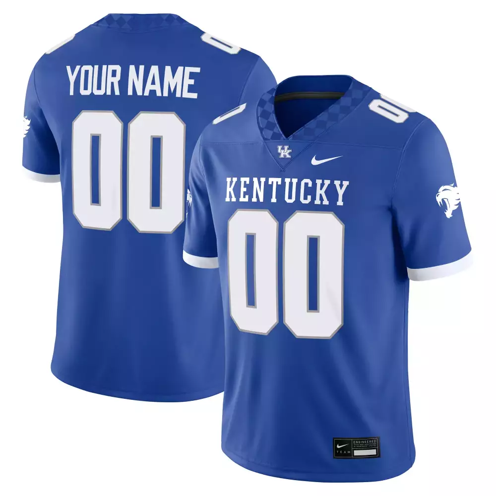 kentucky wildcats 1 player name 2023 men s all stitched vapor jersey blue 1