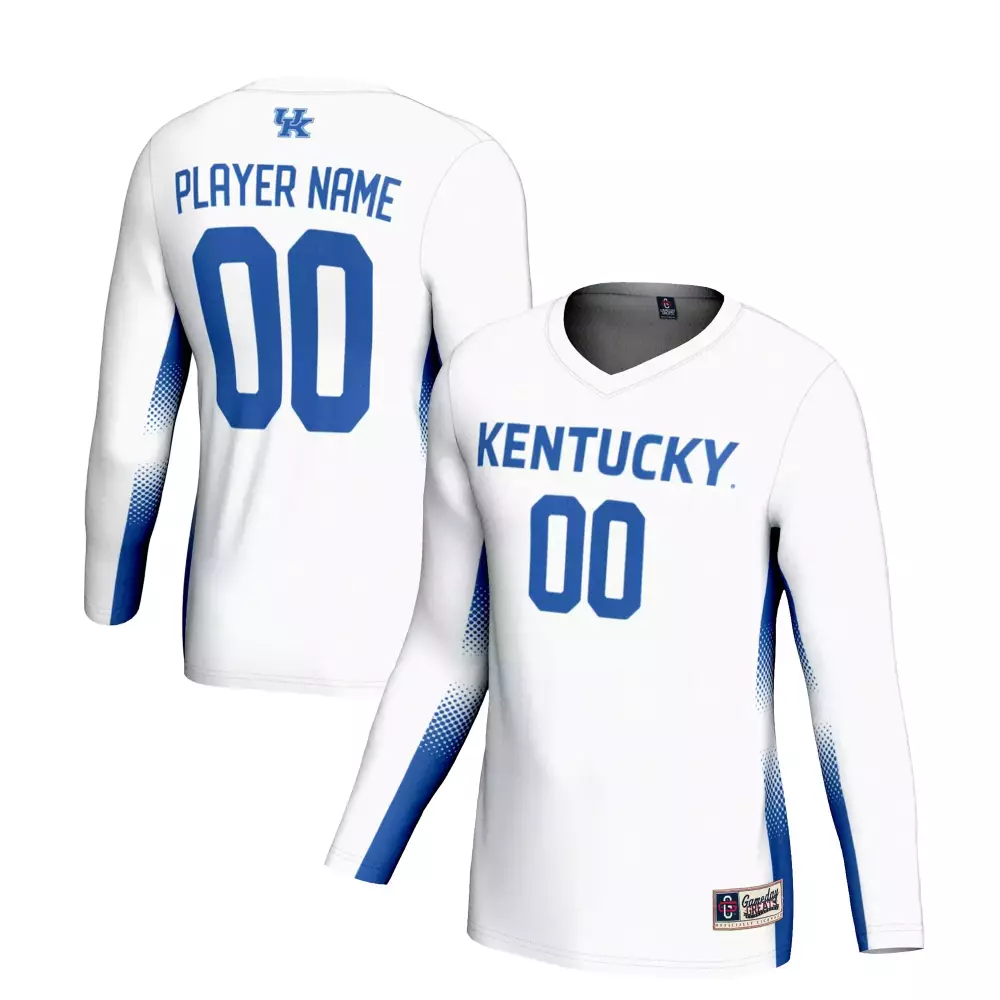 kentucky wildcats player name 00 2023 men s all stitched vapor jersey white blue 5