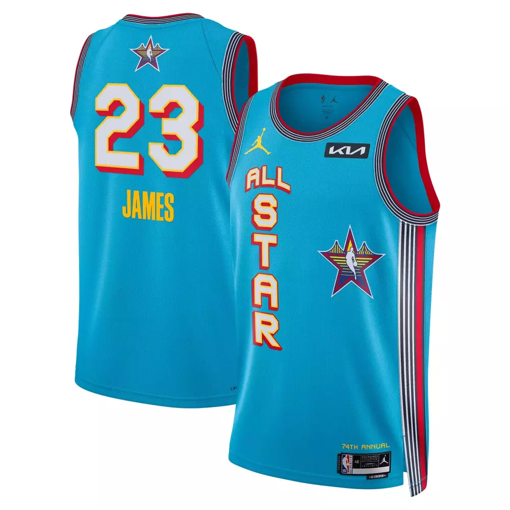 lebron james 23 nba all star jersey 2023 men s all stitched vapor jersey blue 74th annual