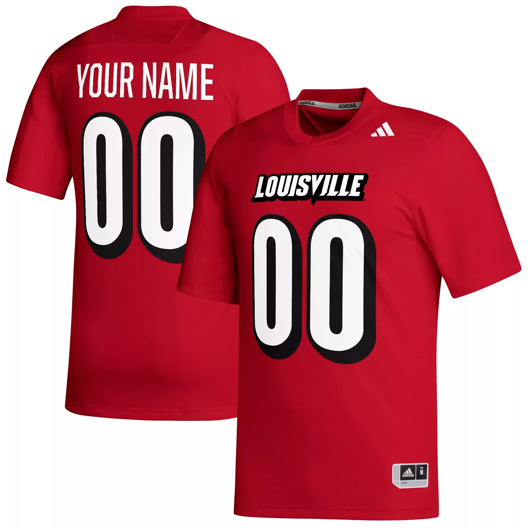 lamar jackson louisville cardinals adidas replica football alumni jersey red