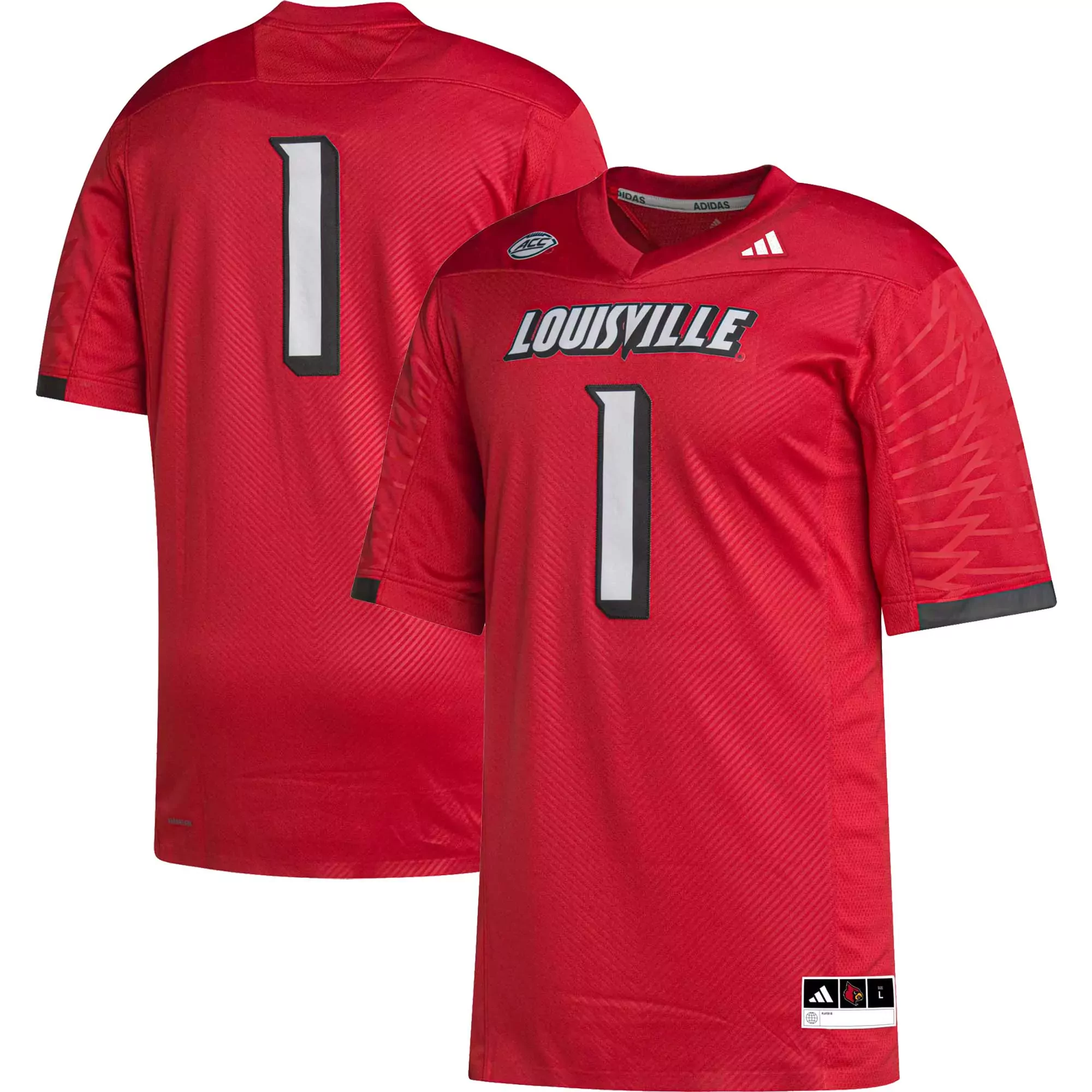 louisville cardinals 1 custom jersey 2023 men s all stitched vapor jersey white edition