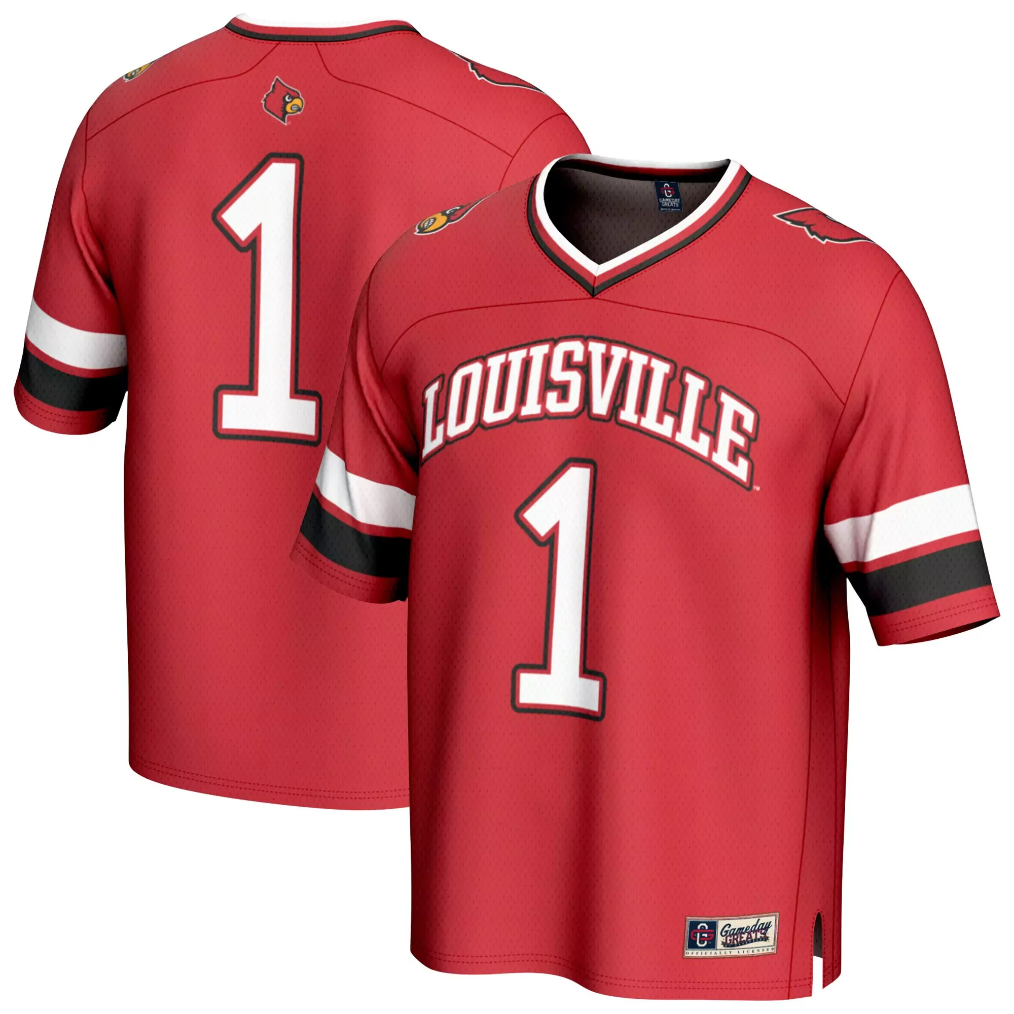 louisville cardinals 1 men s 2023 black all stitched vapor jersey with patch