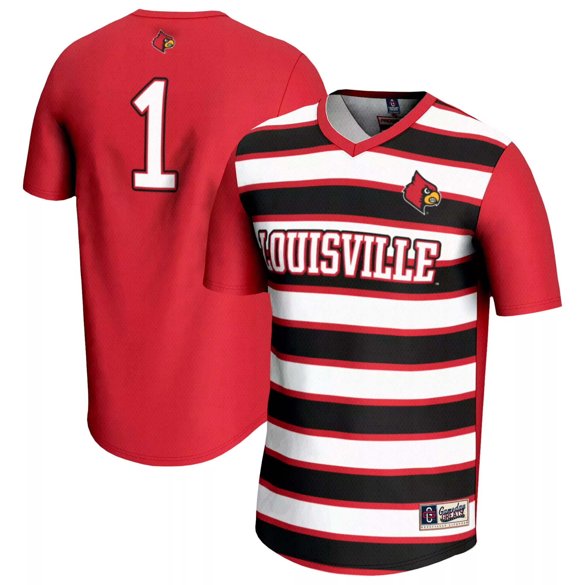 louisville cardinals jersey 1 2023 men s all stitched vapor jersey red 1