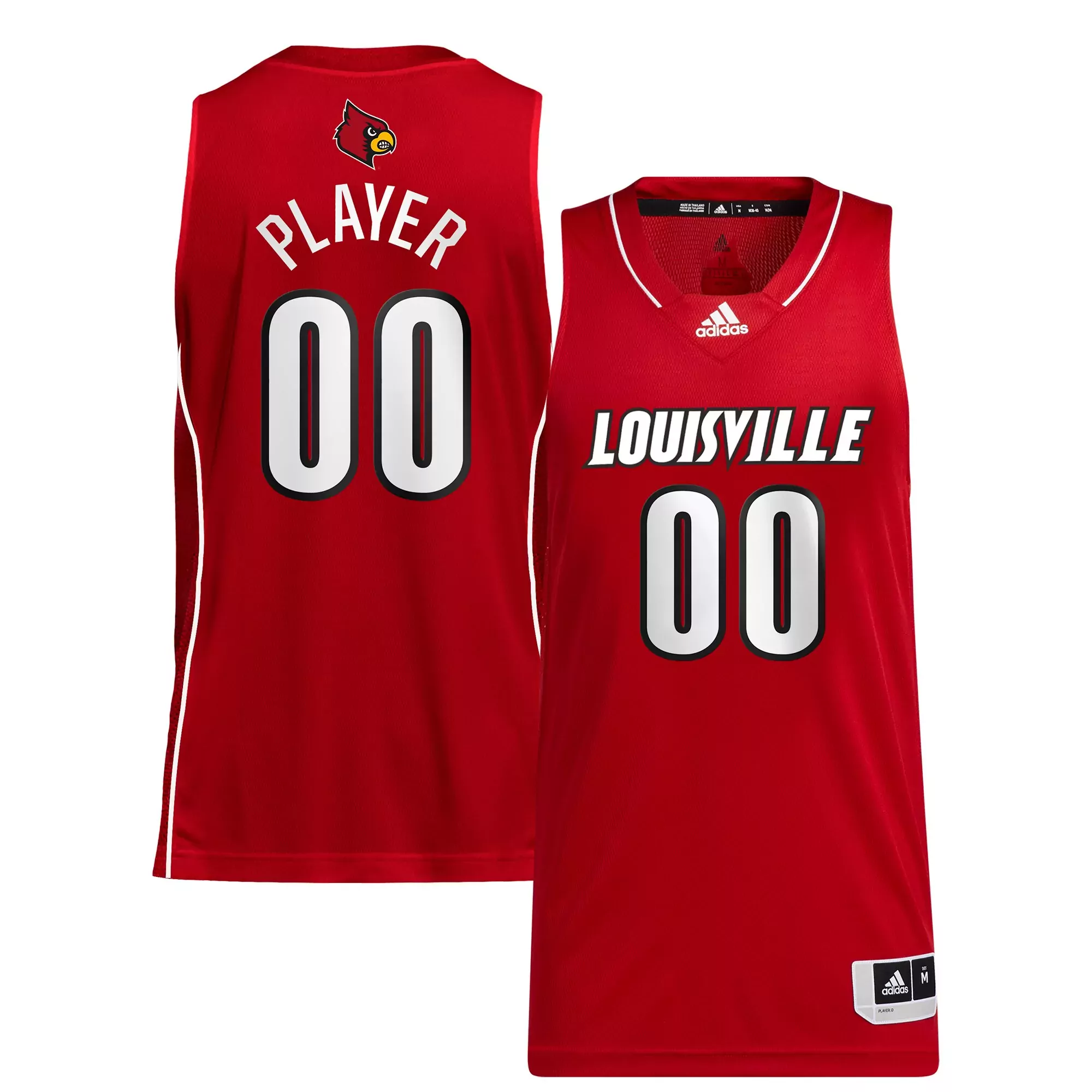 louisville cardinals jersey 1 red striped 2023 men s all stitched vapor jersey