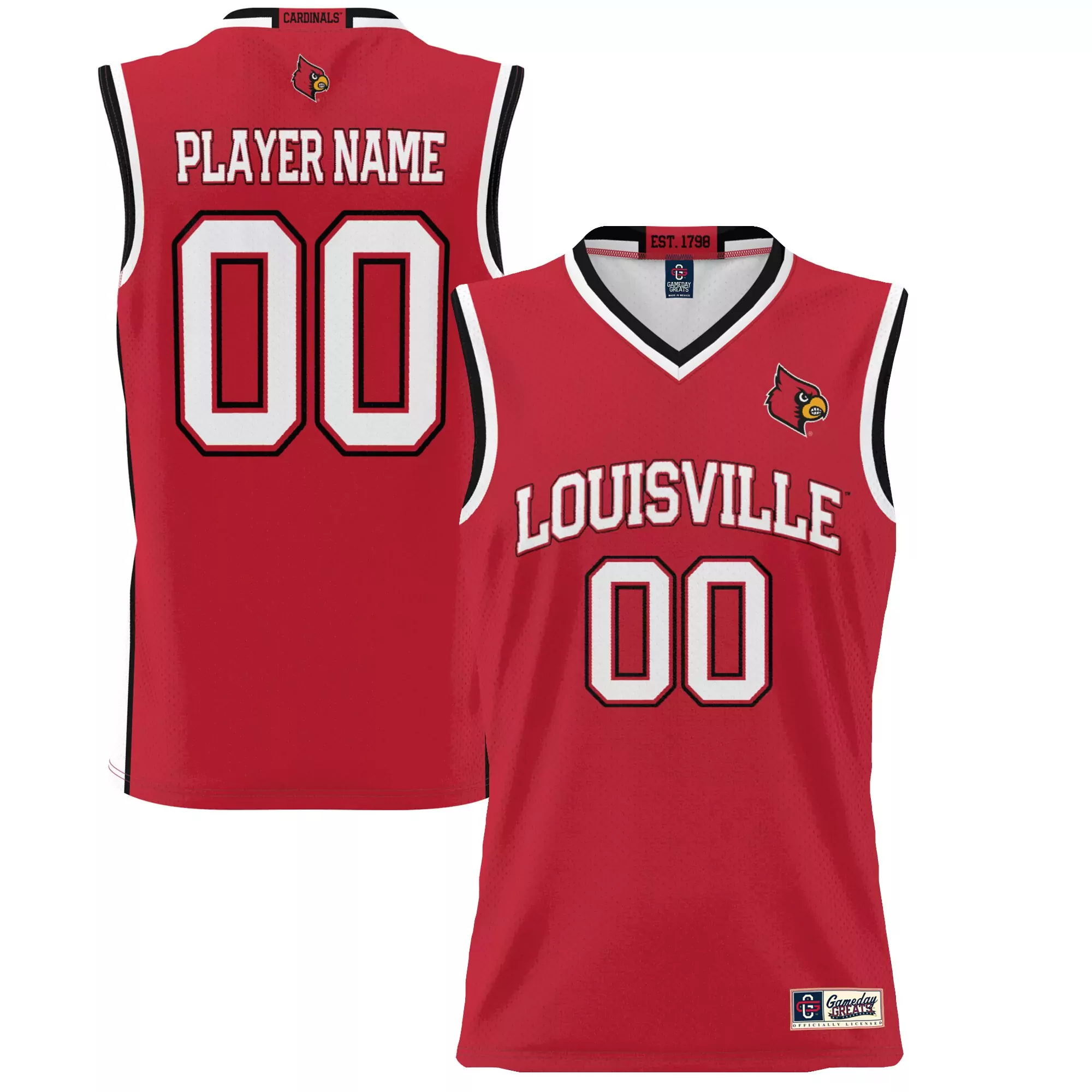 louisville cardinals player name 00 2023 men s all stitched vapor jersey red 15