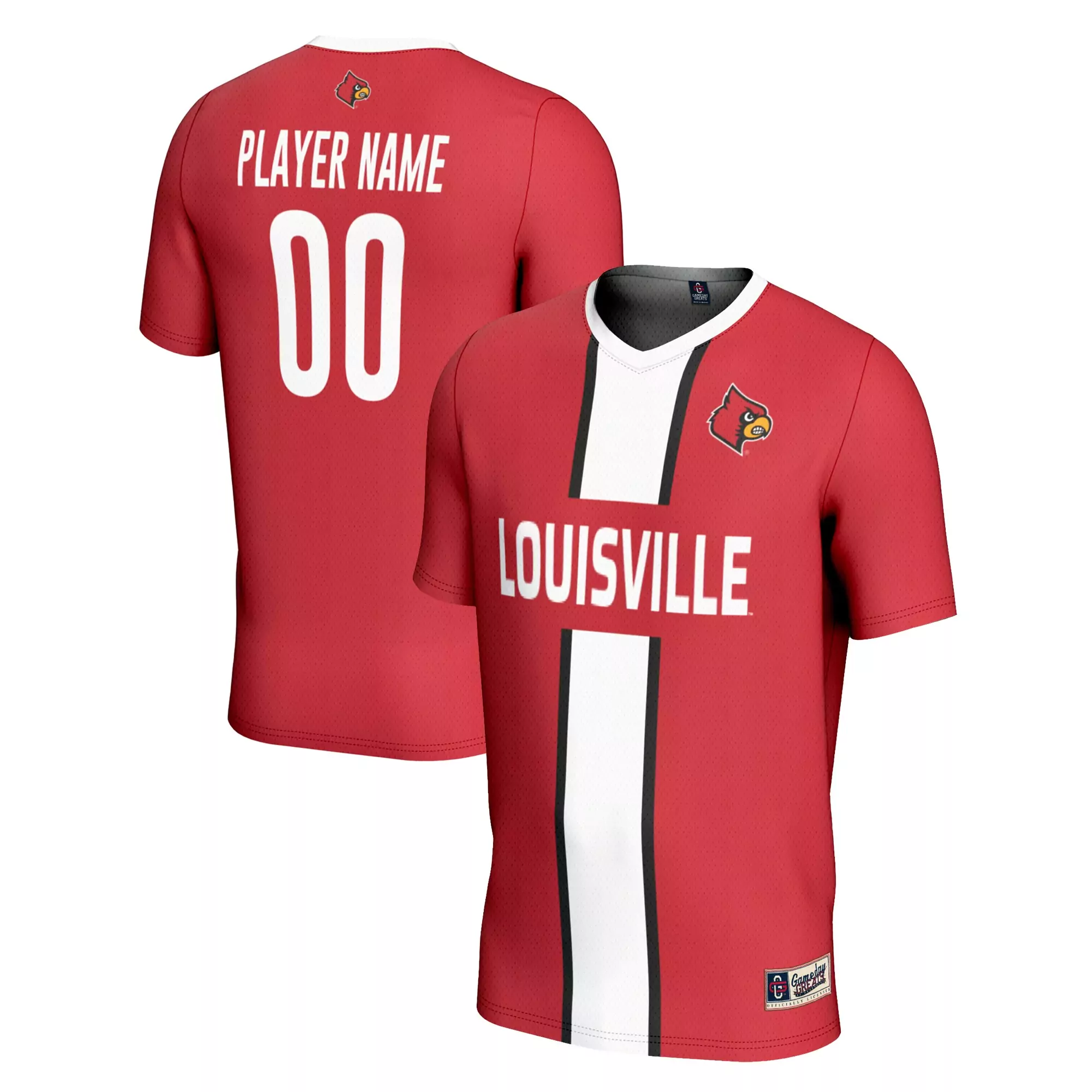 louisville cardinals player name 00 2023 men s all stitched vapor jersey red 7