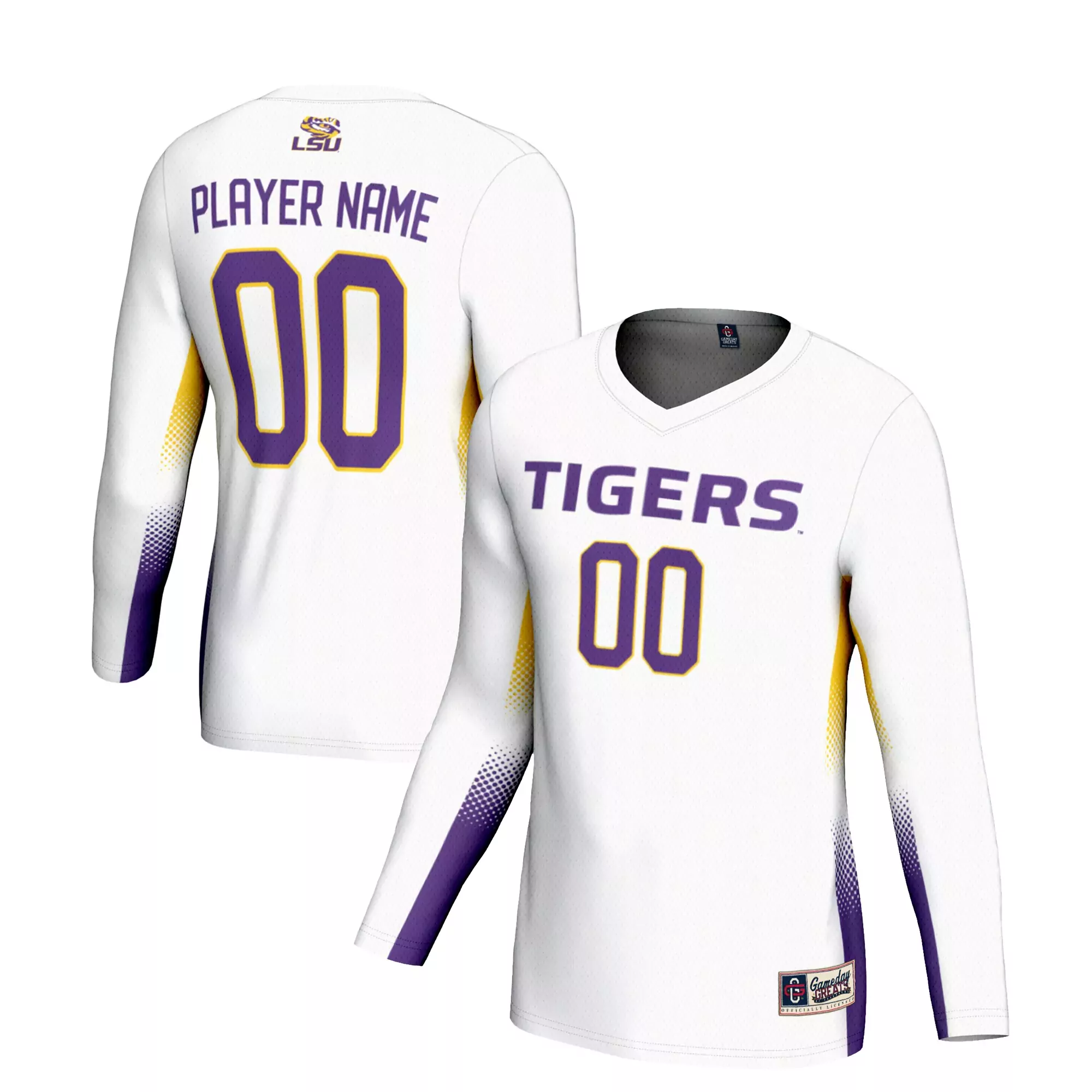 lsu tigers 2023 all stitched vapor jersey yellow