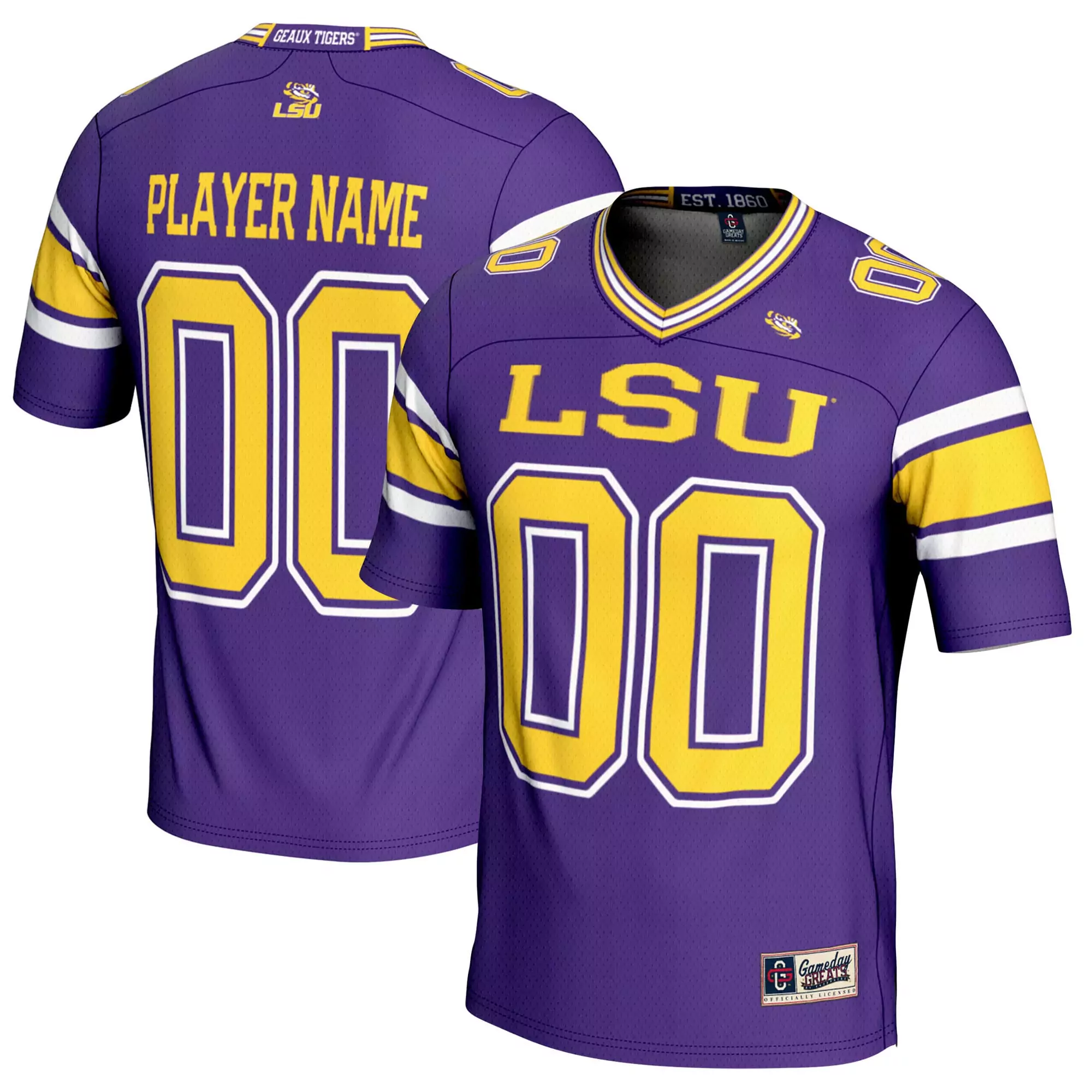 lsu tigers 2023 all stitched vapor jersey yellow