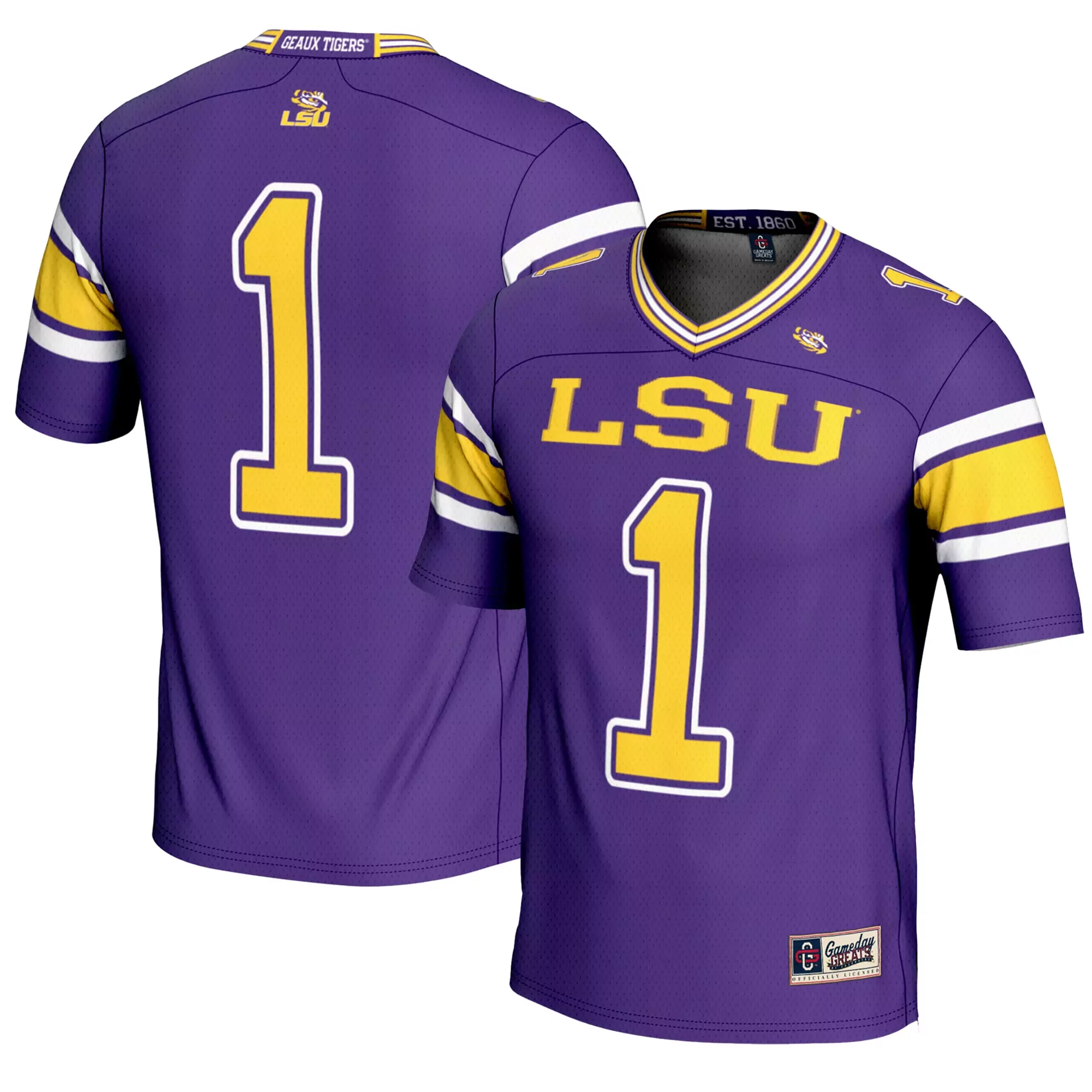 lsu tigers colosseum puck proud fashion hockey jersey cream
