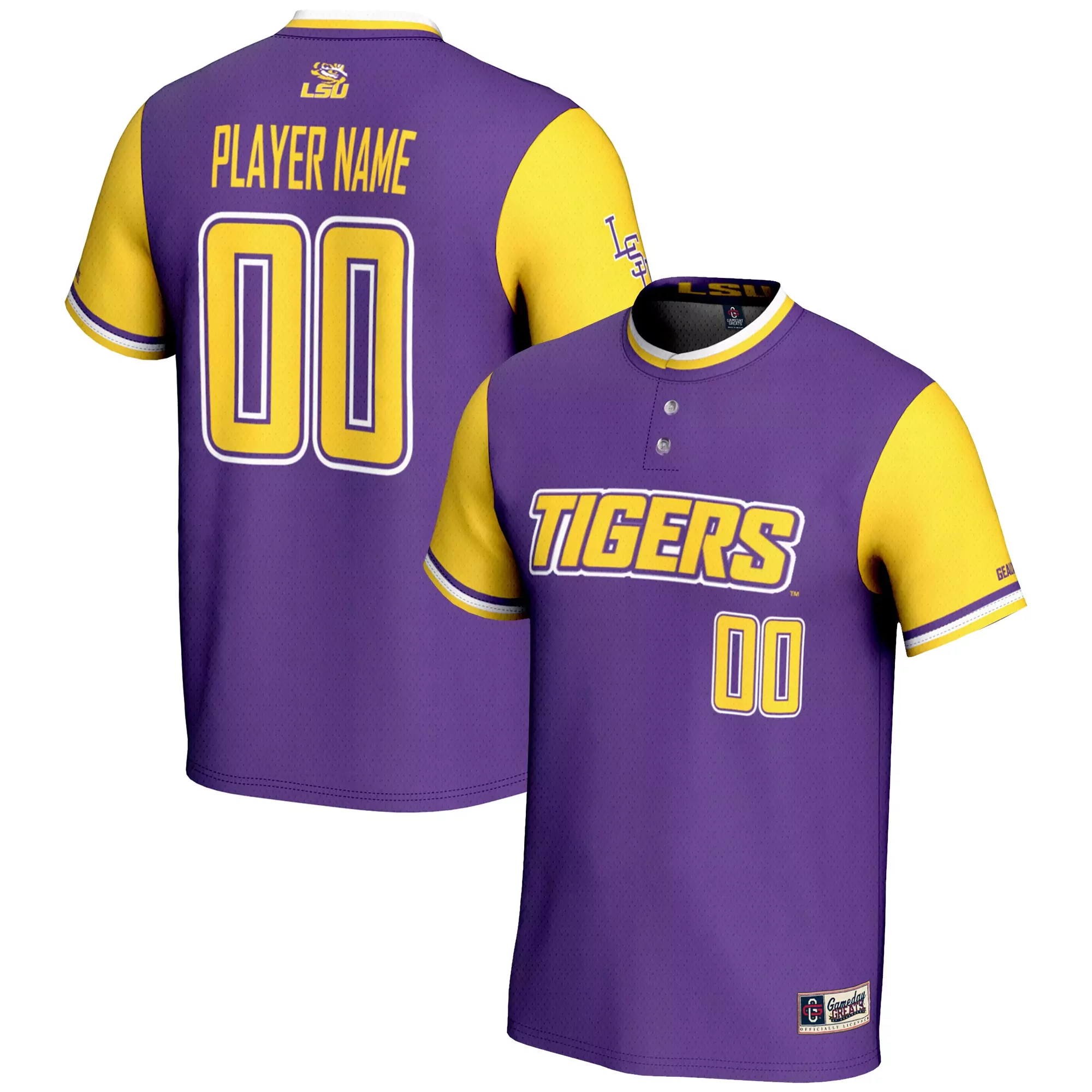 lsu tigers purple 1 jersey 2023 men s all stitched vapor jersey
