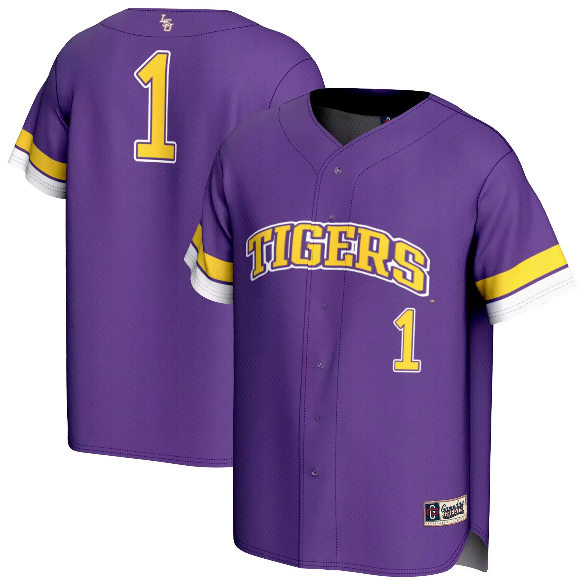 lsu tigers purple all stitched vapor jersey player name 00 2023 men s quality edition