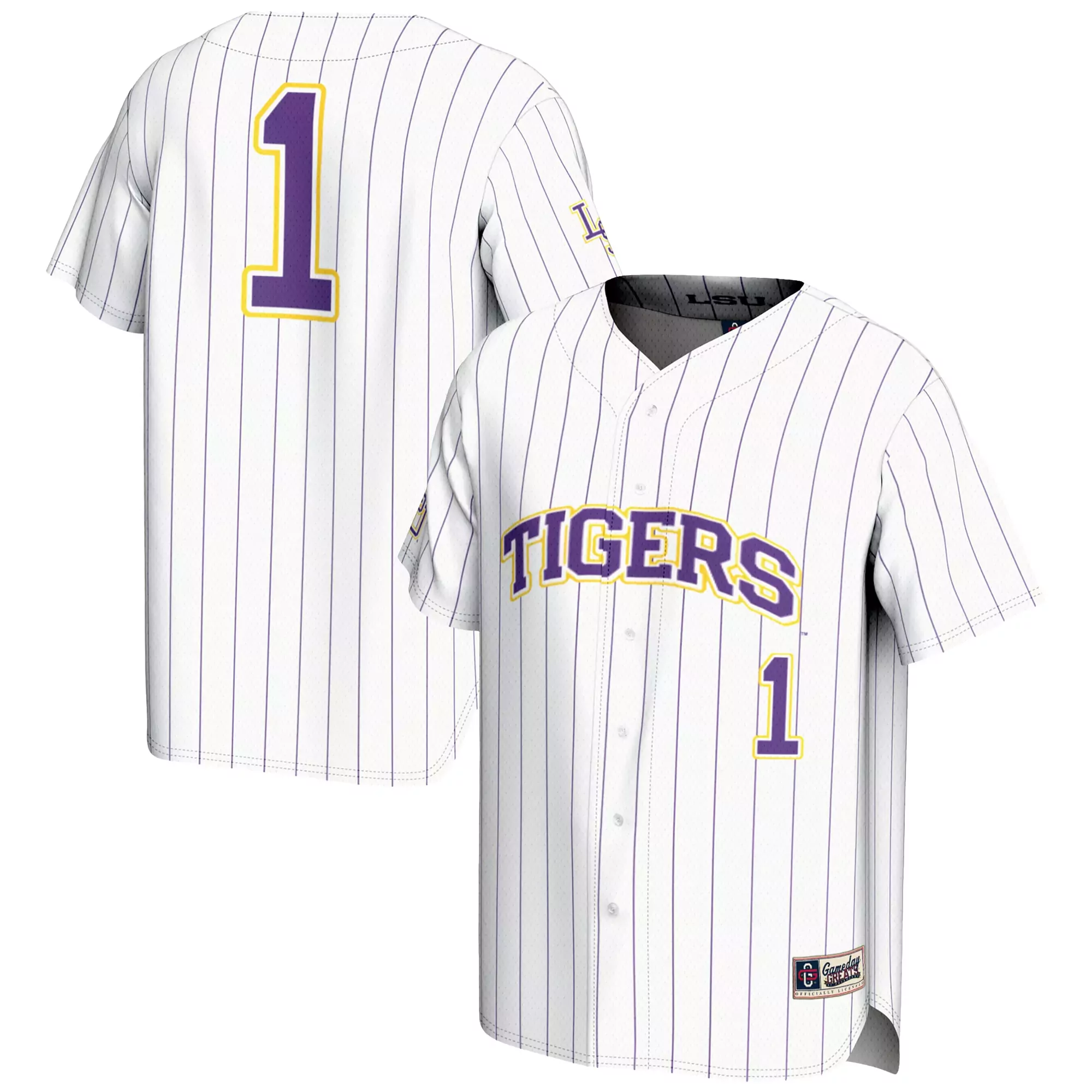 lsu tigers white all stitched vapor jersey 2023 men s 00 player edition