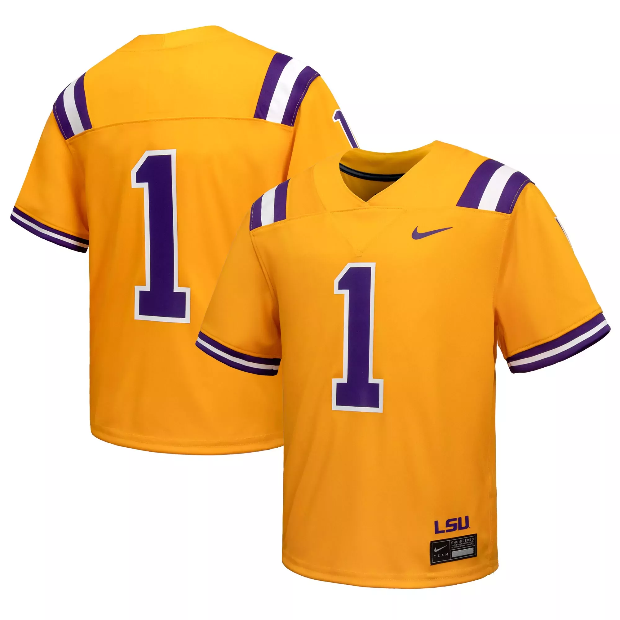 lsu tigers white all stitched vapor jersey 2023 men s 00 player edition