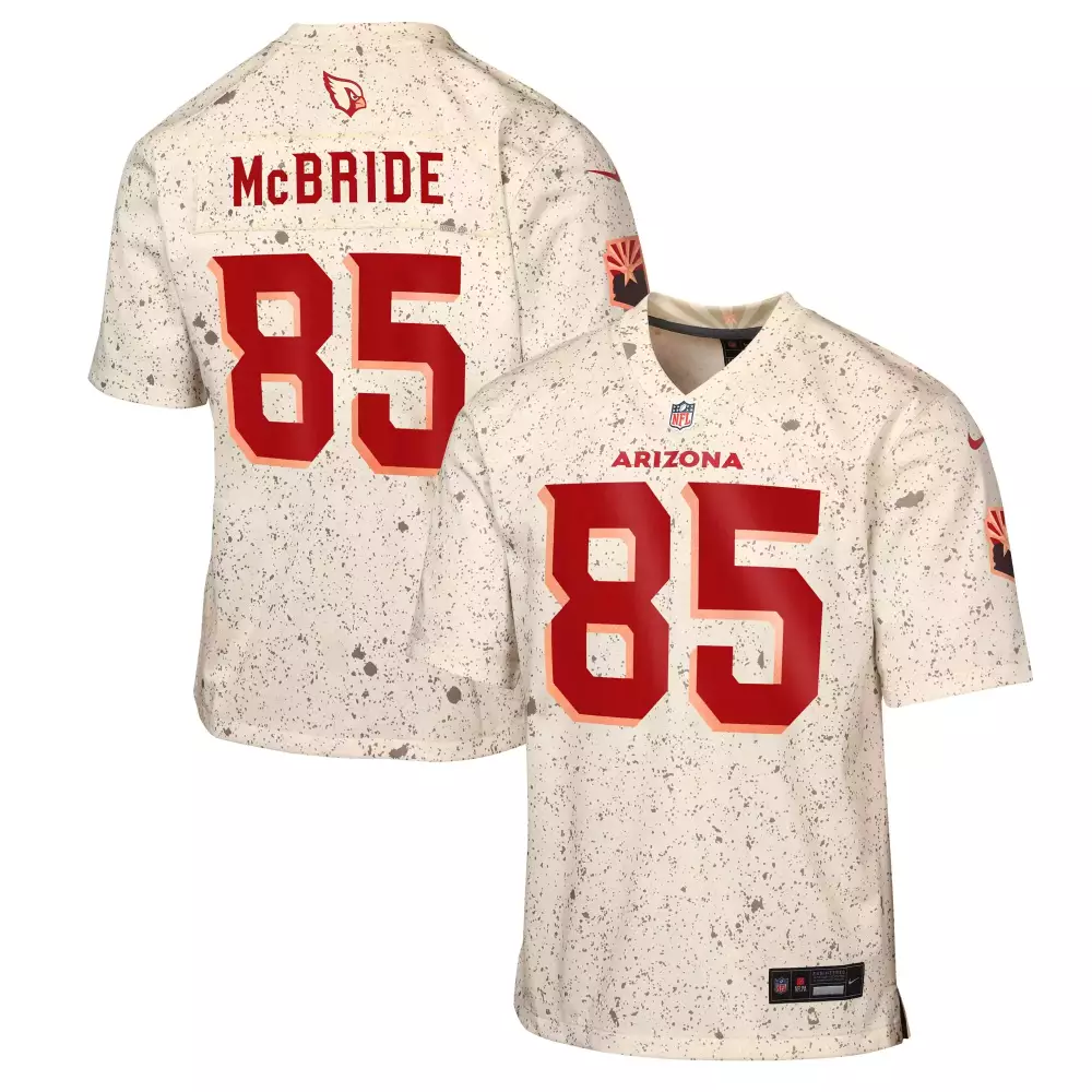 mcbride 85 arizona cardinals 2023 men s all stitched vapor jersey cream colorway special edition