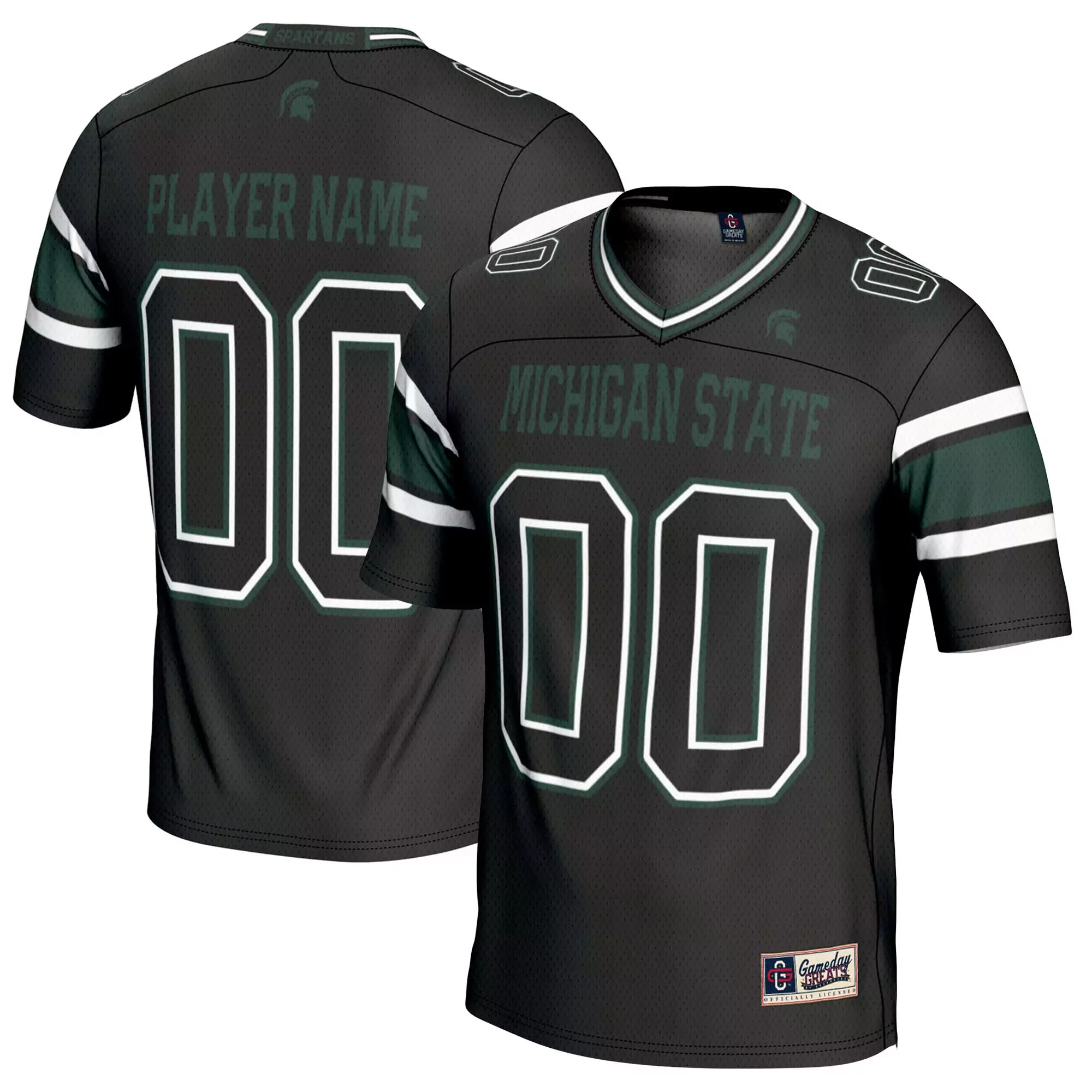 michigan state spartans player 00 all stitched vapor jersey 2023 men s green
