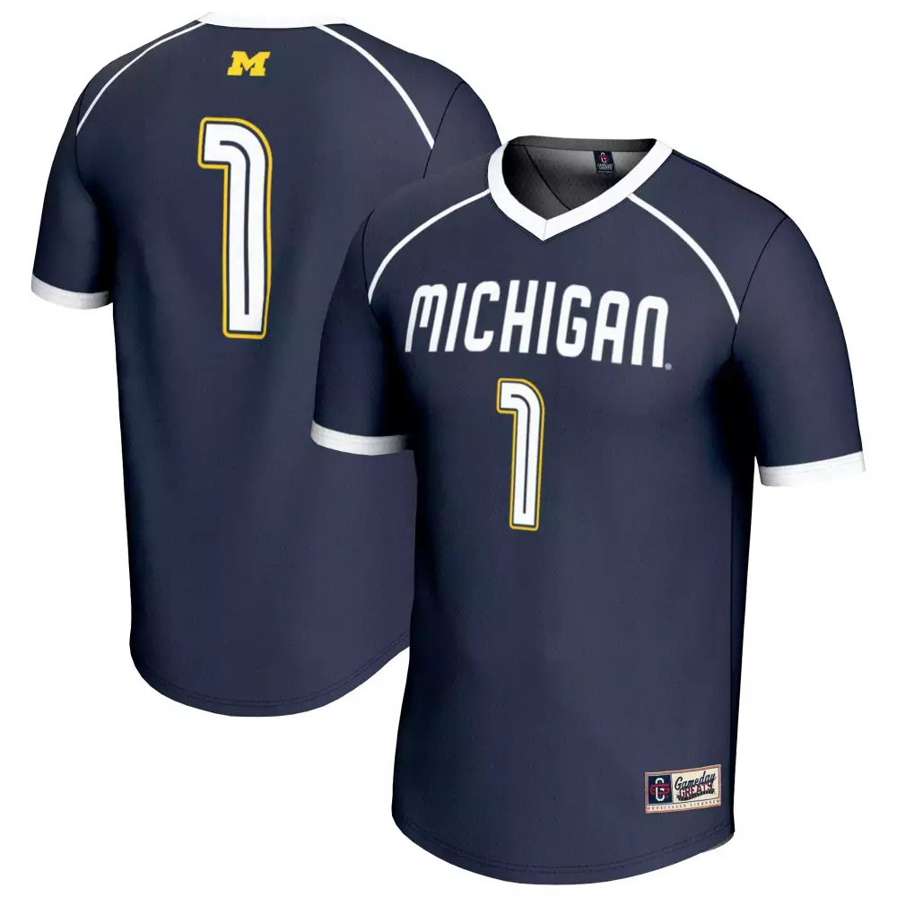 2023 Michigan Wolverines #1 Navy Stitched Vapor Jersey | Custom Edition | Game Day Outfit | For Men, Women & Youth