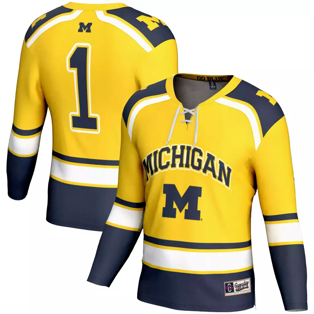2023 Michigan Wolverines #1 Stitched Vapor Jersey | White & Blue Go Blue Edition | Limited Edition Fan Gear | For Men, Women & Youth